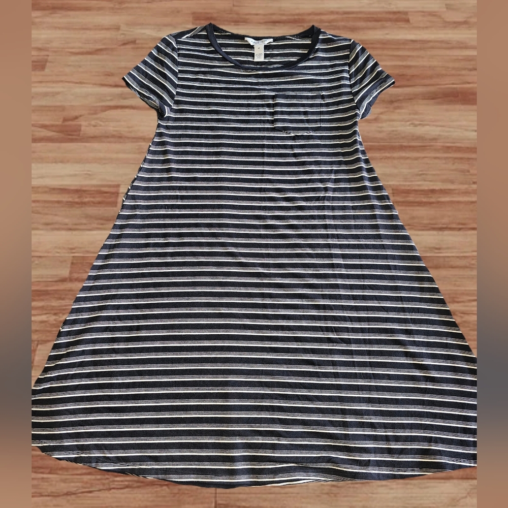 Arizona Jean Co. Size XS Striped Black and White Women's Dress